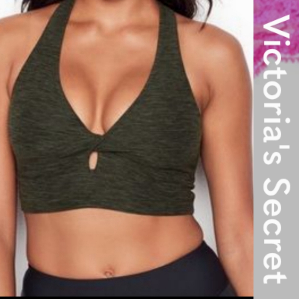 Size S Victoria's Secret gray an black workout sports bra